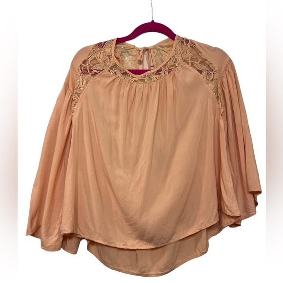 Soie’blu Embellished Lace Blouse size L - Picture 2 of 8